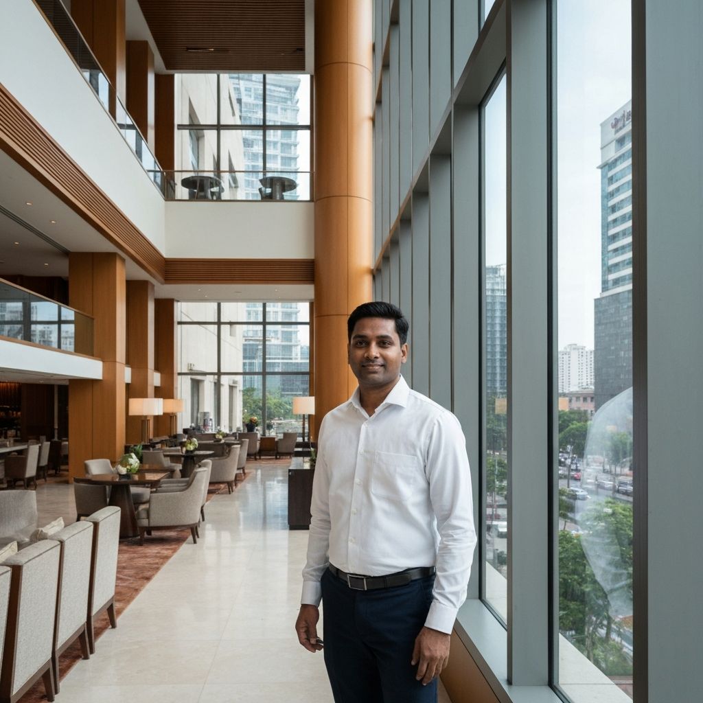 Cloud Forest hotel lobby with mountain views